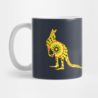 Australian aboriginal kangaroo Mug